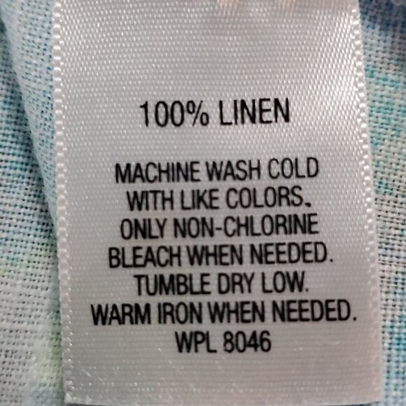 JM‎ collection 6P, blouse, 100% linen. Blues. Spring - Picture 7 of 7